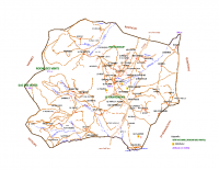 Carte détaillée de la commune de Saint-Alban-d’Ay